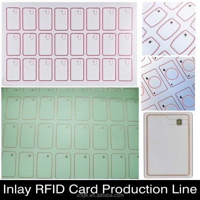 China Contactless Product Inlay RFID Smart Card Inlay RFID Smart Card Making Machine for sale