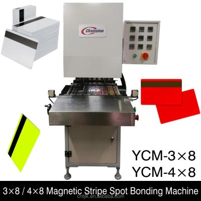 China Product Magnetic Stripe Cards 3x8 Magnetic Stripe Spot Bonding Machine For PVC Card YCM-3*8 for sale