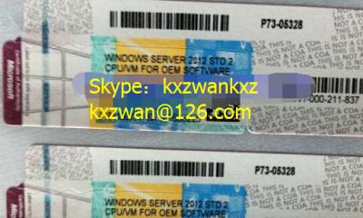 China Windows Server 2012 COA License, Server 2012 Std R2 COA Sticker for sale