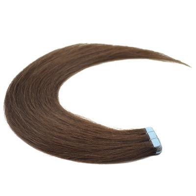 China AFPELO Brown Straight Color Simplicity Walker Tape Beauty Hair Extension Remi Human Invisible Tape Hair Tall Silky Extensions for sale