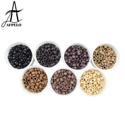 China With Screw Inside Micro Rings With Screw For Loop Hair Extension Bead Hair Extension Tools 4.5*3.0*3.0mm for sale