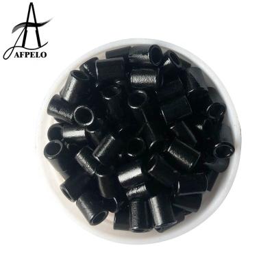 China Without Screws Inside New One Size 4.0*2.7*5.0mm Aluminum Micro Tubes Rings Hair Rings Hair Extension Tools for sale