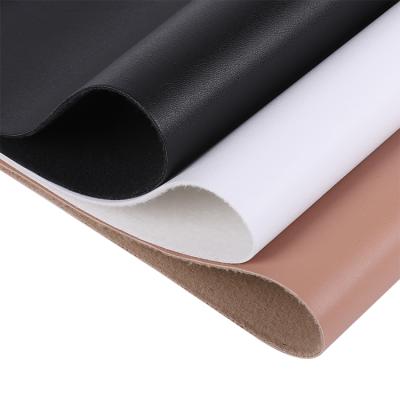 China Matte Embossing Faux Leather Imitated Microfiber Waterproof Solid PU Synthetic Leather For Shoes Bags for sale