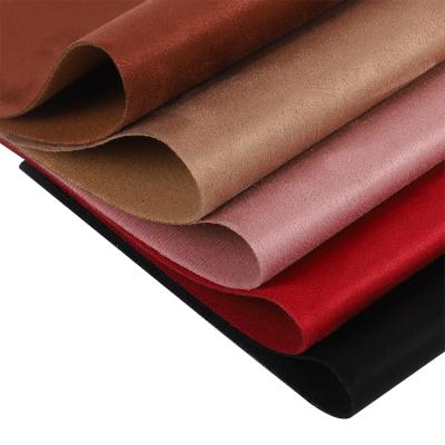 China 100% Synthetic Imitated Leather Suede Waterproof Shoe Velveteen Leatherette Fabric Polyester Material for sale