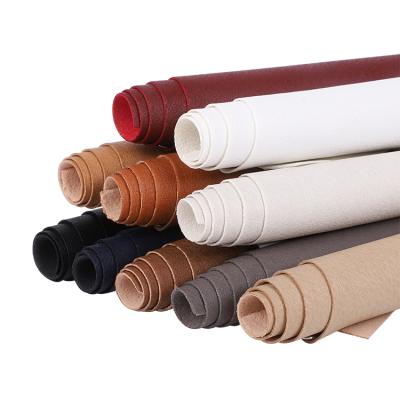 China Waterproof Crumple Colored Synthetic Leather PU Leatherette Paper Feed Trigger For Bag Shoe Lining Sofa Upholstery à venda