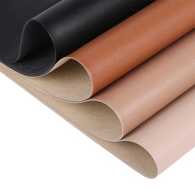 China Waterproof Crumple Without Embossing Nonwoven Basic PU Leatherette Fabric Sofa Faux Leather Fabric for sale