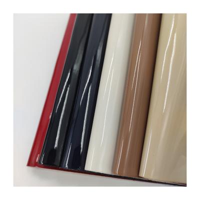 China Waterproof Patent Vinyl Fabric Shoe PU Leather For Making Shoes for sale