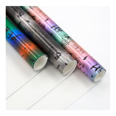 Cina PVC Print Waterproof Film Laminated Custom Faux Leather Roll For Shoes in vendita