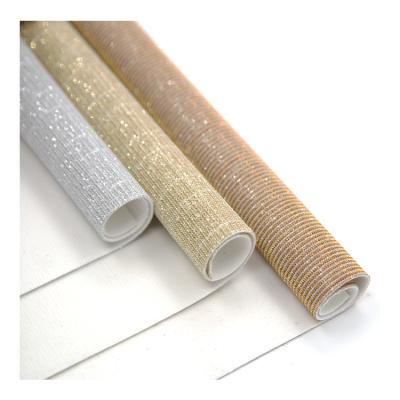 China Abrasion-Resistant Chunky Glitter Sheets PU Vinyl Leather For Shoe Making for sale