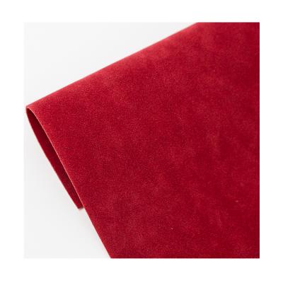 China Abrasion-Resistant Imitation Microfiber Flocked Suede PU Leather Material For Shoes for sale