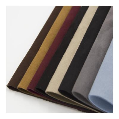 China Shoe Materials Faux Suede Fabric Anti Static Bonded Knitting Textile For Shoes for sale