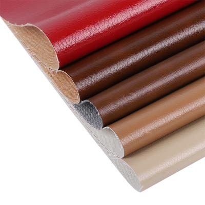 China Cheapest Price Release Waterproof PU Rexine Paper PVC Artificial Synthetic Faux Leather Upholstery For Sofa Upholstery en venta