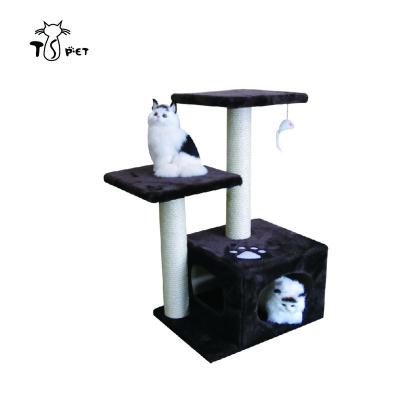 China Environmentally Sustainable Cat Tree Scratch Post Indoor Cat House Natural Paradise Cat Tree for sale