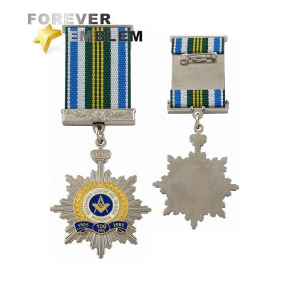 China Custom Medals No Minimum Order Masonic Medal for sale