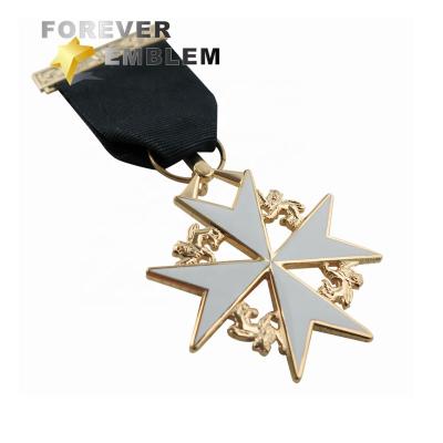 China Custom Military Medals No Minimum Order Maltese Cross for sale