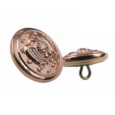 China Custom Rose Gold Military Uniform Buttons for sale