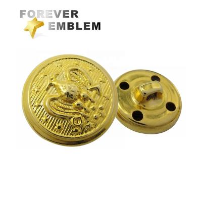 China Custom Gold Sewing Button Metal Craft Metal Sewing Button for sale