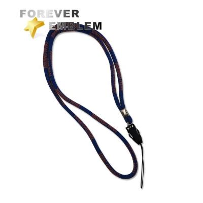 China Custom Lanyards No Minimum Order Round Cord Lanyards Woven for sale