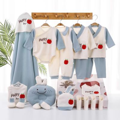 China Wholesale Price Brithday Gfts 100% Cotton Toddler Baby Girls Boys Romper Pajamas Cheap Clothes Sets For Four Seasons In Stock for sale