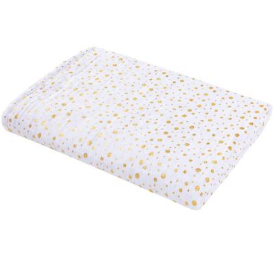 China 100% Towel Cotton Anti-static Cotton Baby Sleep Maker Metallic Print Baby Muslin Wrap Cloth for sale