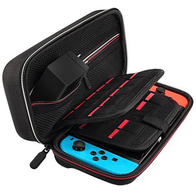 China Storage Carry EVA Case for Nintendo Switch OLED Accessories EVA Pouch Video Game Player Cases Waterproof for NS and Nintendo Switch OLED Accessories Zipper Bag with 28 Game Card Slots for sale