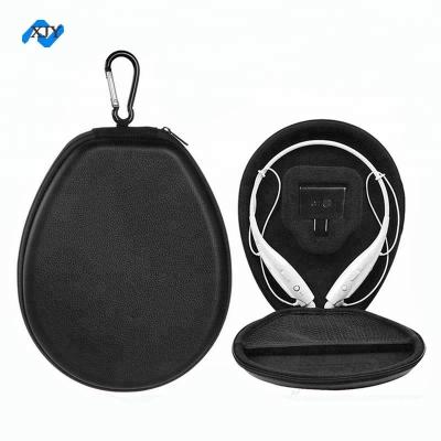 China Hot Pressing EVA Leather Wireless Earphone Headset Huge Capacity Hard Headphone Case Lightweight Design Hard Case for sale