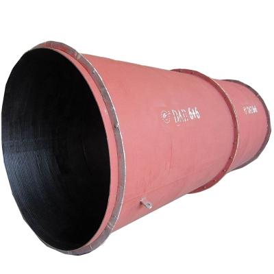 China RTSD Mining Abrasion Pipe Elbows Chrome Carbide Liner Plate For Coal Chutes for sale