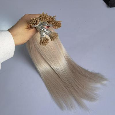 China Wholesale YS Factory Keratin Prebonded i Tip U Tip Hair Extensions Soft Smooth Thick Straight Virgin Italian Hair Double Pulled Hair for sale