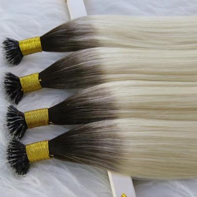 China Nano Barely Shedding Thick Smooth Soft Ring Tip Hair 1g/s From Yasen Best Quality European Cuticle Remy Human Hair Extensions 100% for sale