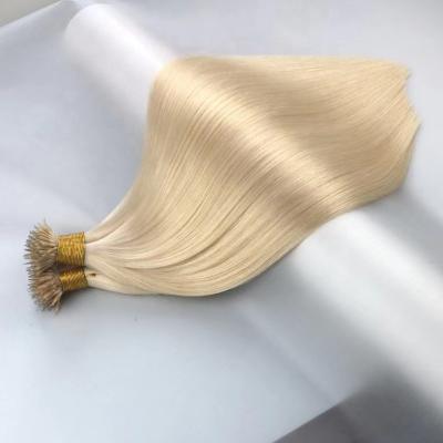 China European Nano Barely Shedding Thick Smooth Soft Ring Tip Hair 1g/s 16inches -26inches 100% Remy Human Hair Raw Cuticle Extensions Best Quality Wholesale for sale