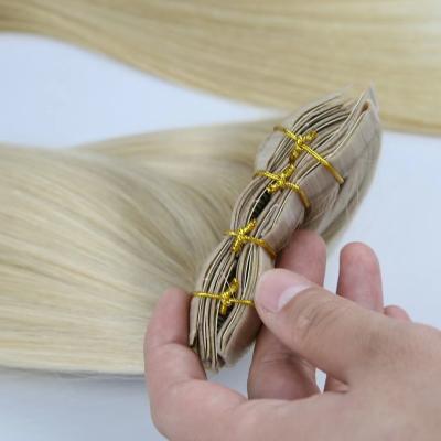 China Hot Selling Blonde Skin Color 7Pcs 150g Silky Straight Wave Weft Clip In Extensions Remy Human Hair, PU Hair Tape In Hair Extensions for sale