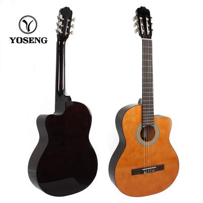 China Linden Plywood Wholesale Brand Custom Made in China for Beginners Classical Guitar for sale