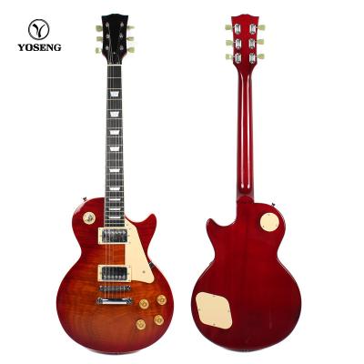 China Wholesale Mahogany+Maple LP Professional Fashionable Electric Guitar for sale