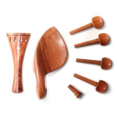 China Violin Rose Wood Violin Accessories Set Exquisite Handmade Wholesale for sale