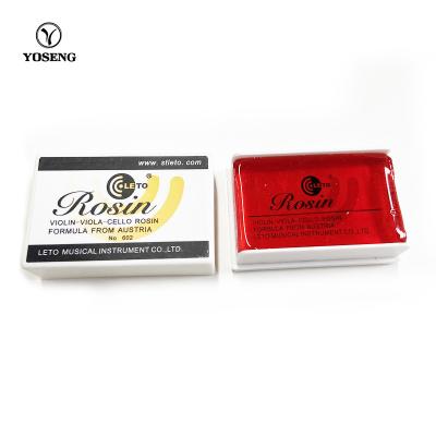 China Cheap red violin rosin violin for instruments with plastic package for sale