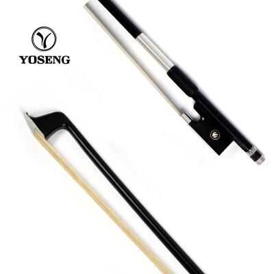 China Cheap Violin Price Black Violin Accessories Carbon Fiber Bow for sale