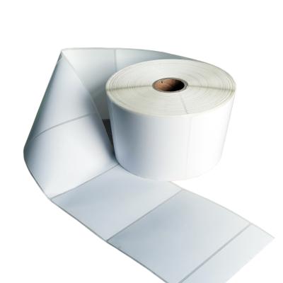 China Waterproof Label Paper Adhesive Label Blank Sticker Thermal Label Printer Roll for sale