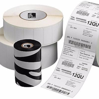 China Waterproof label sticker paper label 4x6 cm for office blank barcode label thermal paper roll for sale