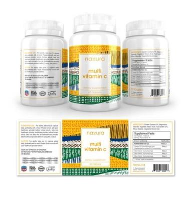 China Waterproof Hot Selling Vitamins And Supplements Label for sale