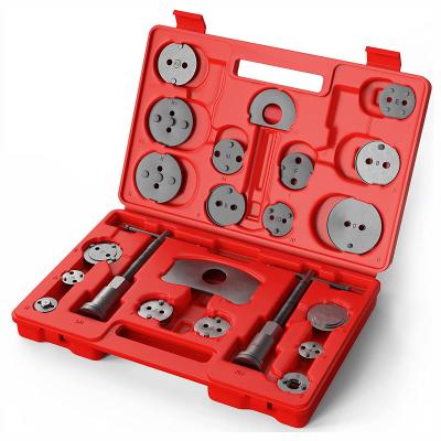 China Universal Carbon Steel 22Pcs Disc Brake Gauge Compression Piston Pad Expander Rewind Wind Back Repair Vehicle Tool Kit for sale