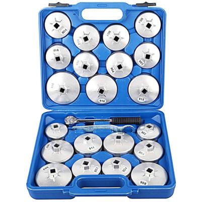 China Dr.Plug tool kit garage wrench hat removal oil filter cup type 23PC removal oil filter 1/2 aluminum