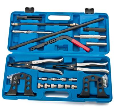 China Carbon Steel Cylinder Head Service Assembly Valve Spring Compressor Removal Installer Tool Kit Fit for 8 16 and 24 Valve Engines for sale