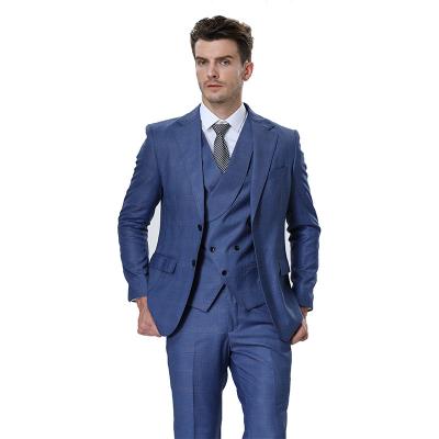 China Anti-Wrinkle New Custom Design Good Quality Men's Suit Elegant Business Suits With Slim Fit Pants Formal Dress Brand Business Suit Single End for sale