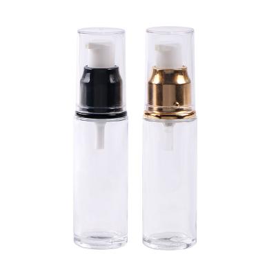 China 30ml Cosmetic Luxury Glass Lotion Bottle With Pump for sale