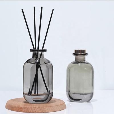 China Cosmetic Luxury Empty Aromatherapy Essential Oil Diffuser 150ml Glass Bottle With Cork for sale