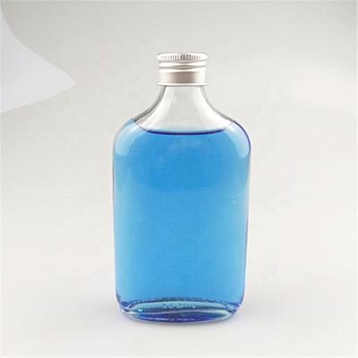 China Glass Clear Empty Beverage Bottle 200ml With Aluminum Cap For Cold Brew Coffee for sale