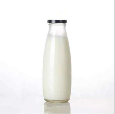 China Personal Care 500ml Screw Glass Cool Milk Bottle for sale