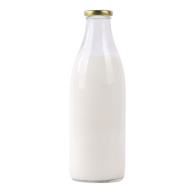 China 200ml 250ml 500ml 1000ml Beverage Milk Drinking Glass Bottles Glass Bottle For Juice for sale