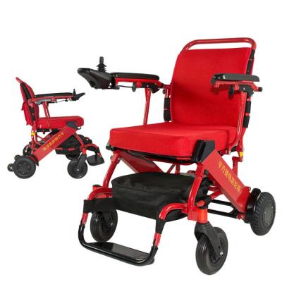 Chine Fauteuil roulant électrique handicapé en aluminium léger de puissance pliable à vendre