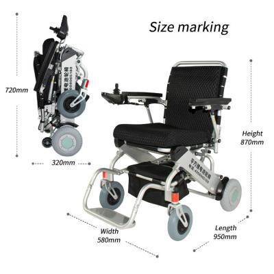 Chine Fauteuil roulant électrique pliable portatif de batterie au lithium de la CE à vendre